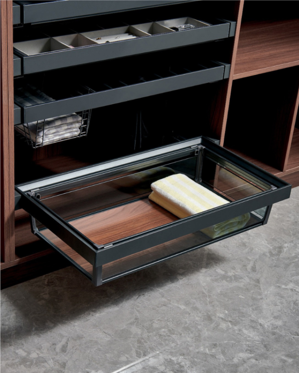 Glass Basket Drawer